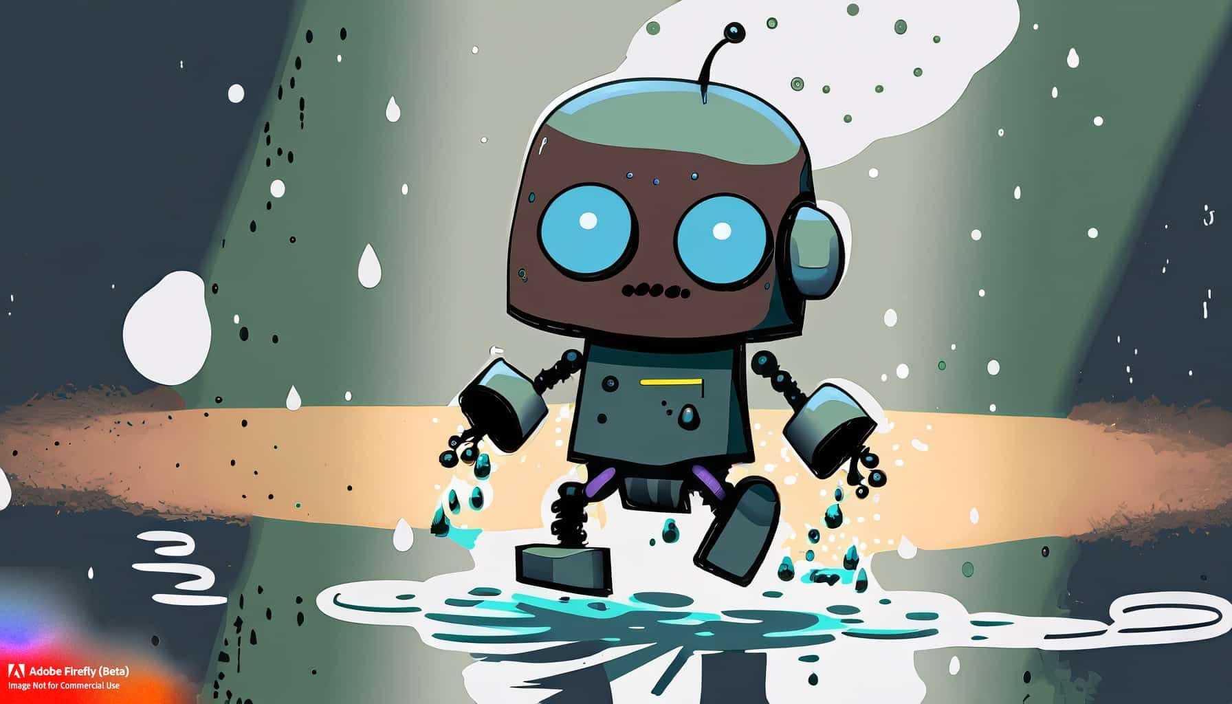 SEO Robot - grafika uradjena sa Adobe Firefly 